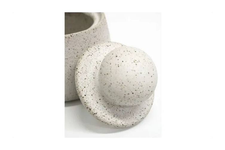Ball Canister | Sandy White