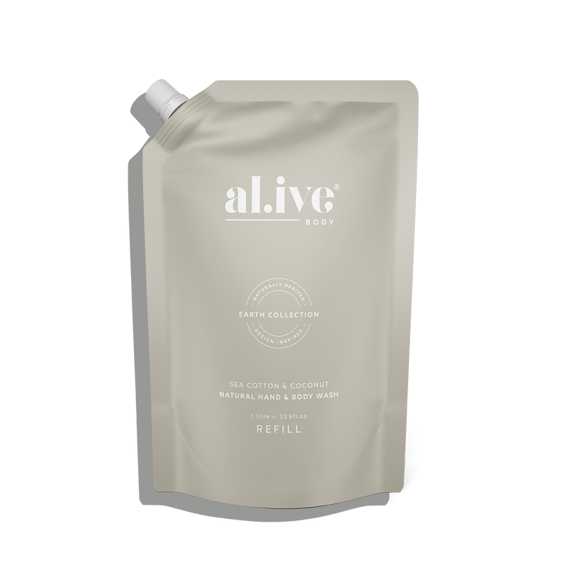 al.ive Body | Wash Refill 1ltr - Seacotton & Coconut