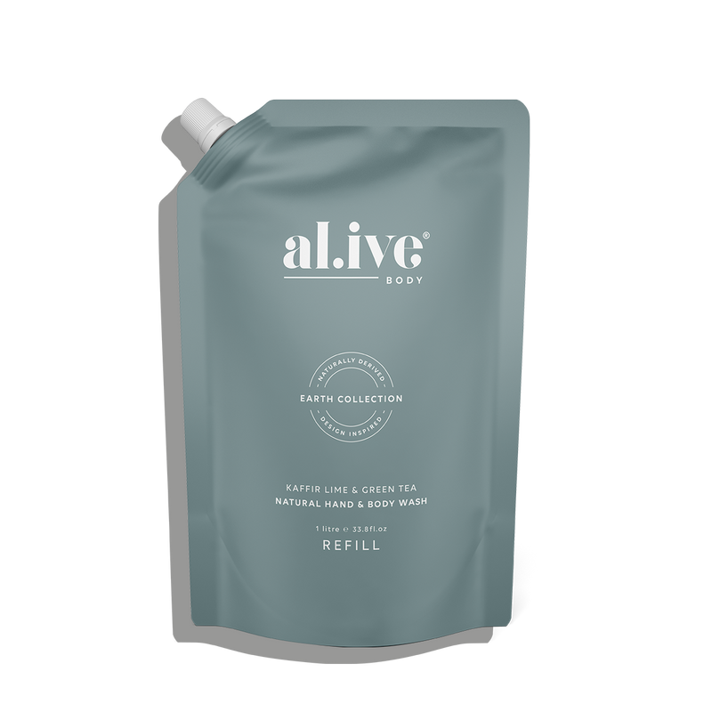 al.ive Body | Wash Refill 1ltr - Green Pepper & Lotus