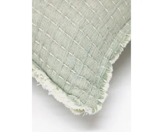 Banyan | Manly Kantha Ribbed Cushion