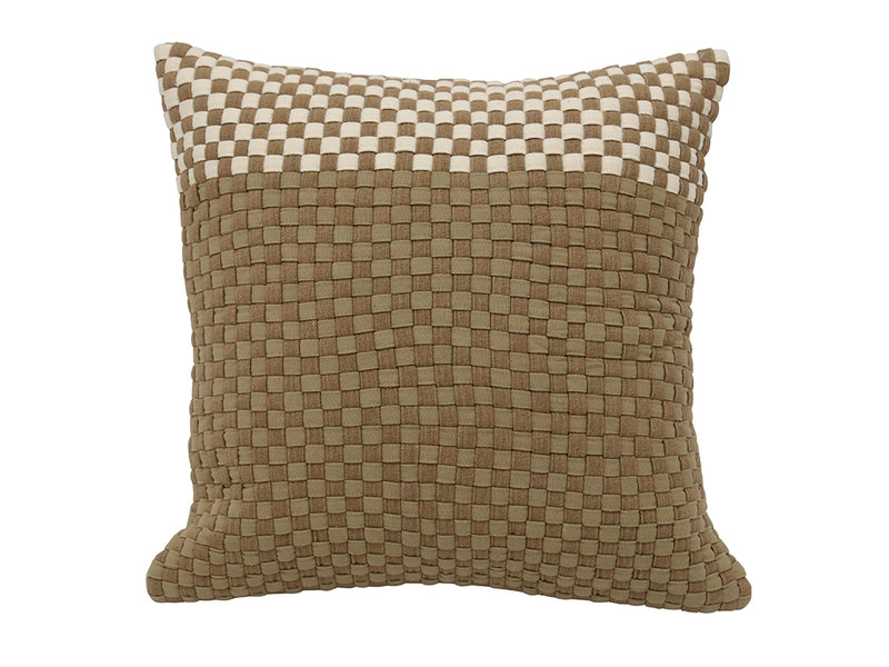Adorn Hand Woven Cushion in Toffee