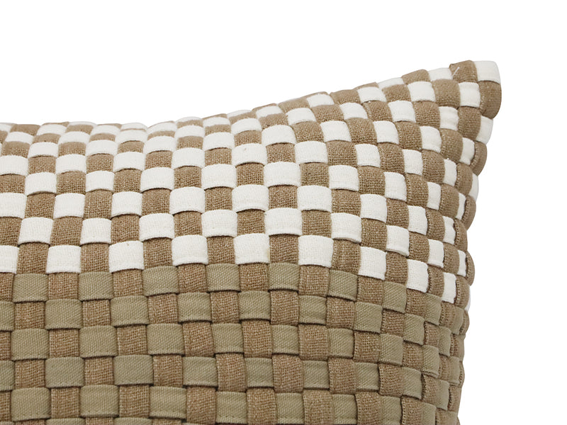 Adorn Hand Woven Cushion in Toffee