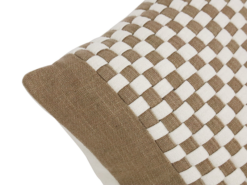 Adorn Hand Woven Cushion in Toffee