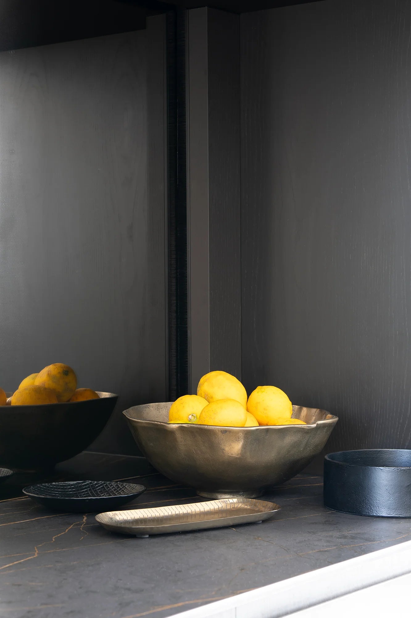 Ankara Gilded Poppy Bowl | Vintage Brass