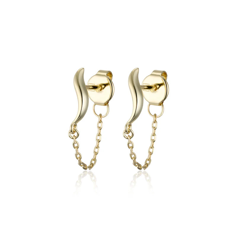 F+H Studios | Wave Chain Studs