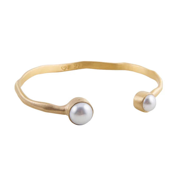 Fairley | Double Cream Cuff Gold