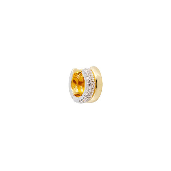 Fairley | Two-Tone Pave Huggies