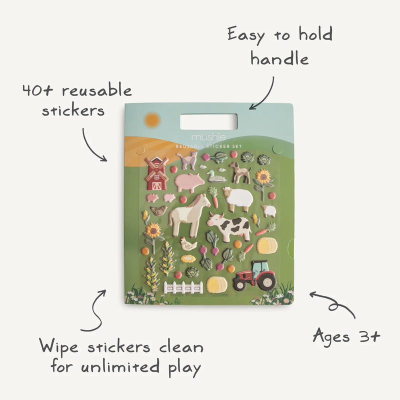Mushie | Reusable Sticker Set (Farm)