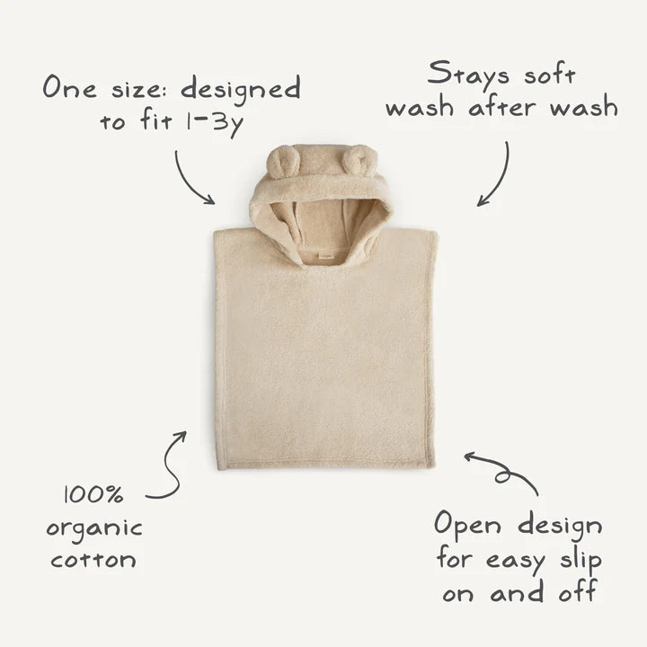 Mushie | Bear Poncho Towel