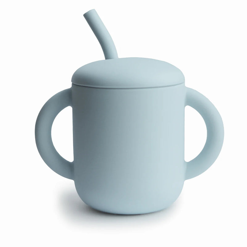 Mushie | Silicone Training Cup + Straw