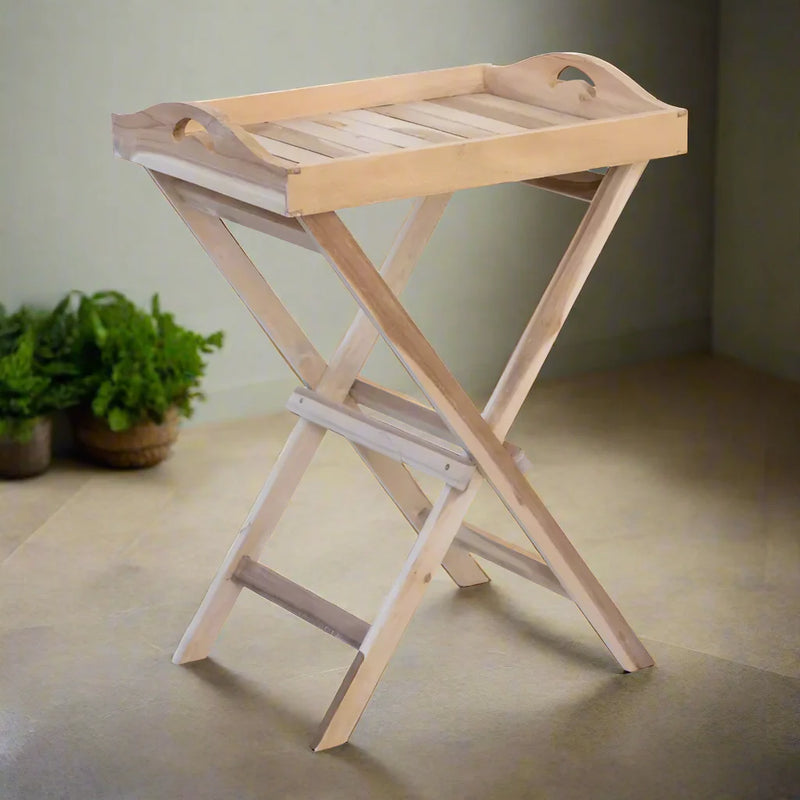 Rustico Butlers Tray Table Reclaimed Teak