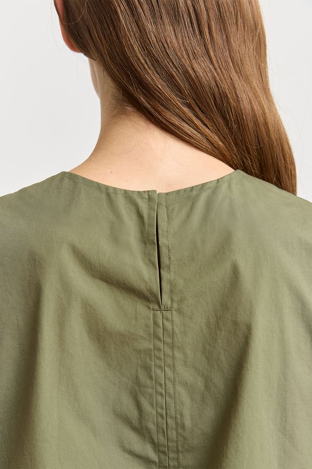 Toorallie Cotton Draw String Top | Olive
