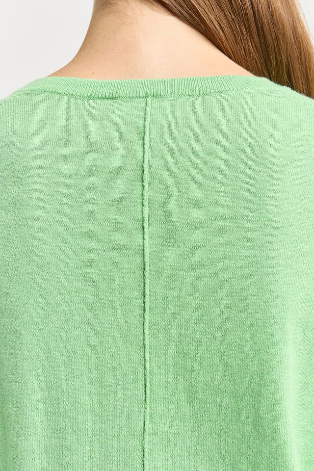 Toorallie Fine Crew Cardigan | Agave