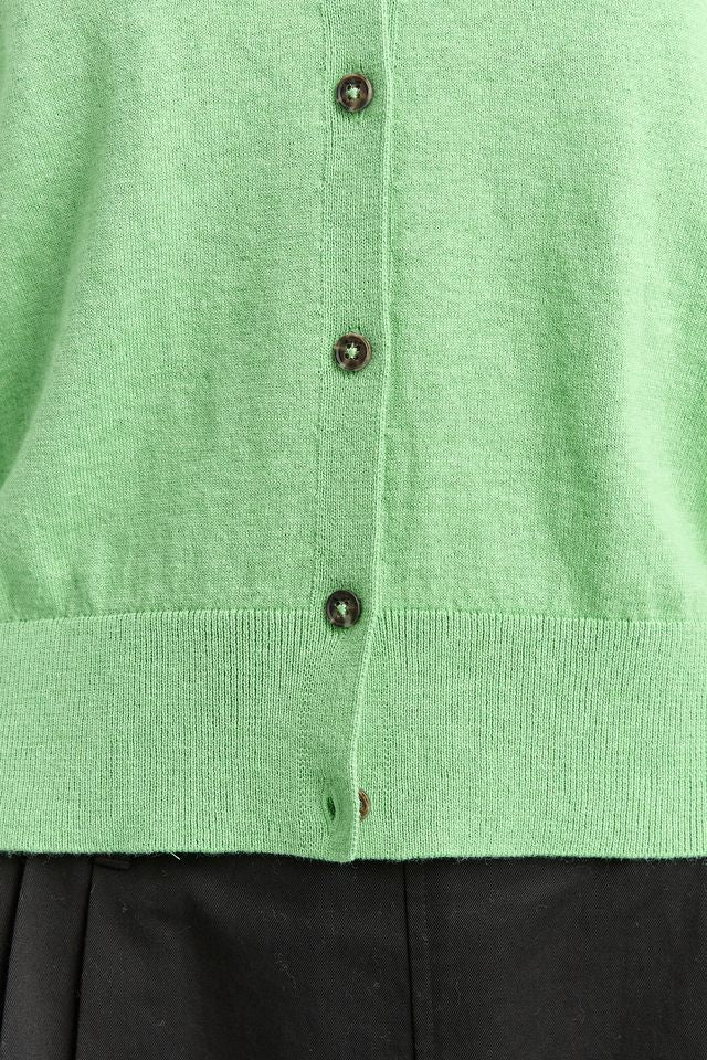 Toorallie Fine Crew Cardigan | Agave