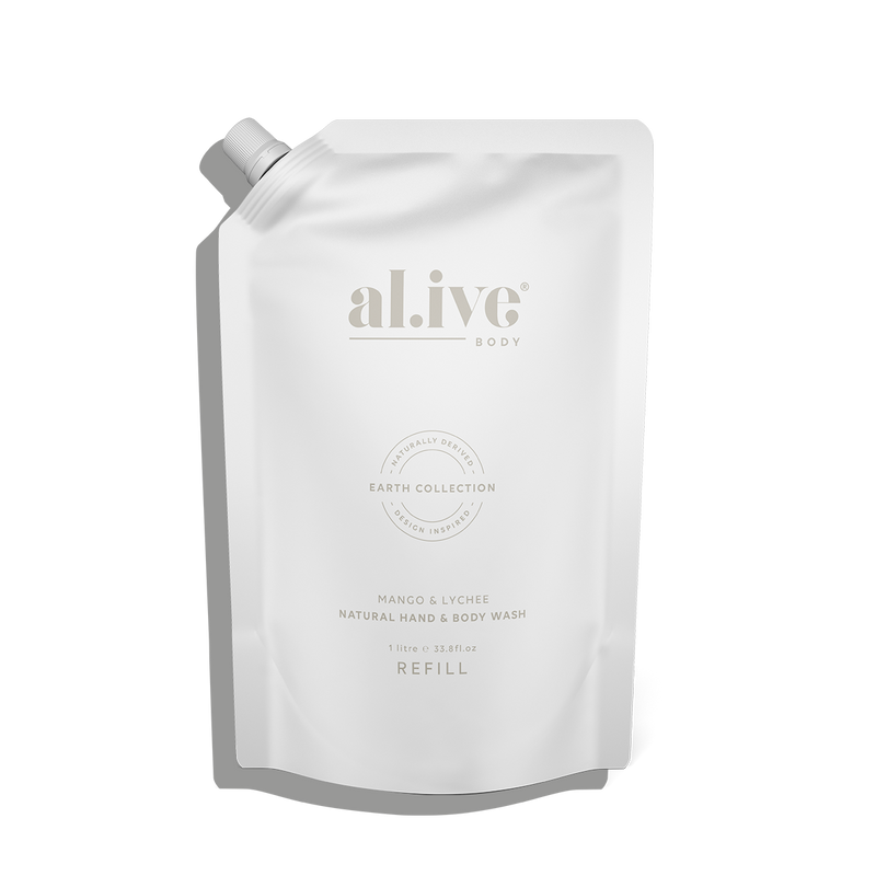 al.ive Body | Wash Refill 1ltr - Mango & Lychee