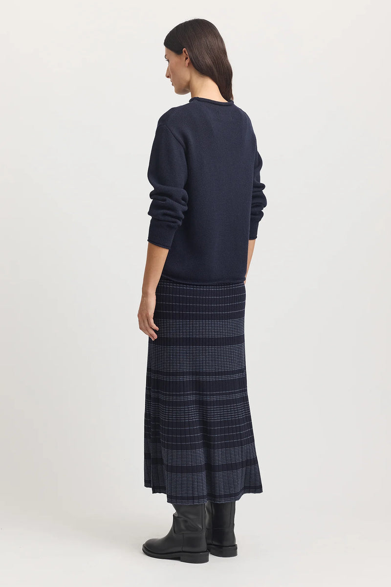 Toorallie Relaxed Mock Neck | Navy