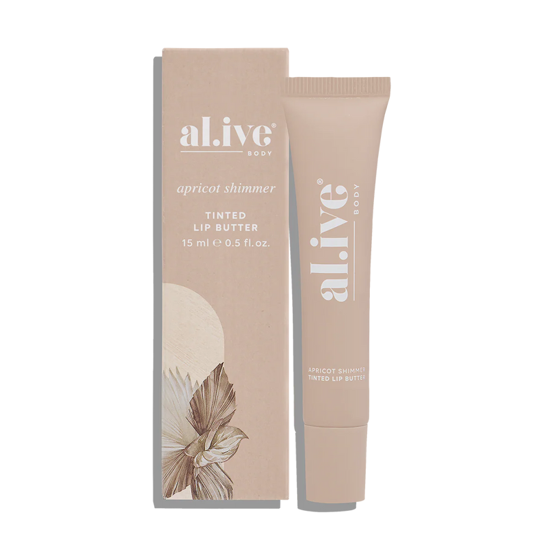 al.ive Body Tinted Lip Butter - Apricot Shimmer
