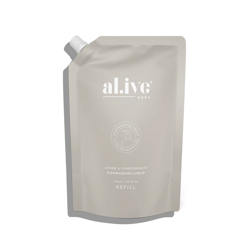 al.ive Home | 900ml Dish Wash Refill - Lemon & Pomegranate