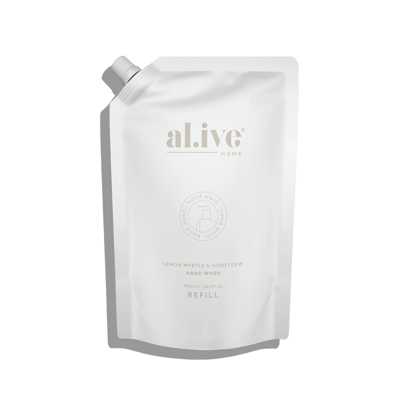 al.ive Home | 900ml Hand Wash Refill - Lemon Myrtle & Honeydew