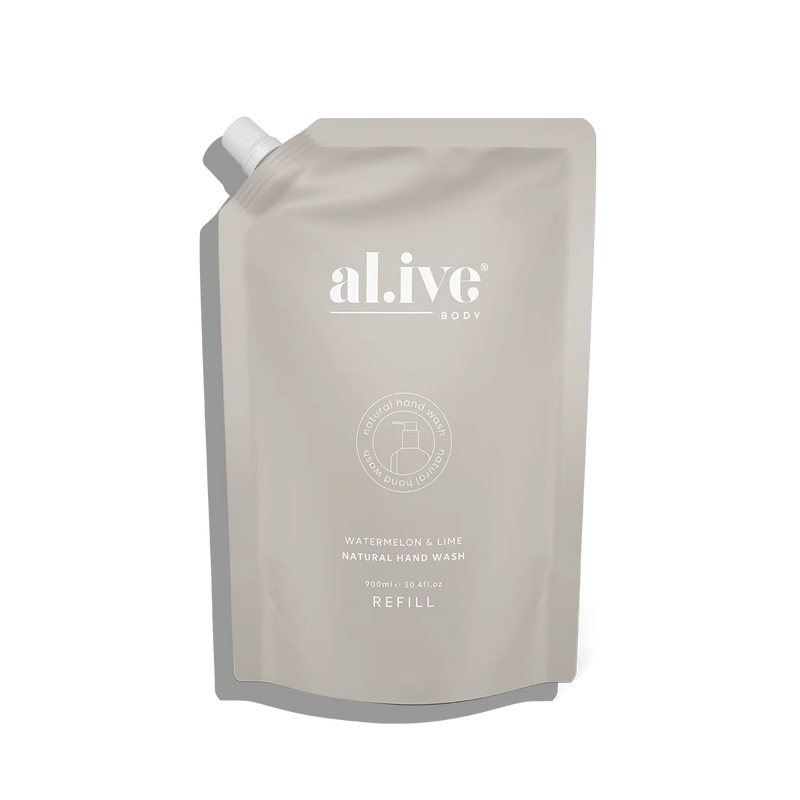 al.ive Home | 900ml Hand Wash Refill - Watermelon & Lime