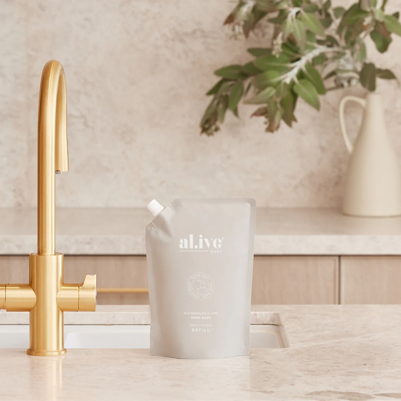 al.ive Home | 900ml Hand Wash Refill - Watermelon & Lime