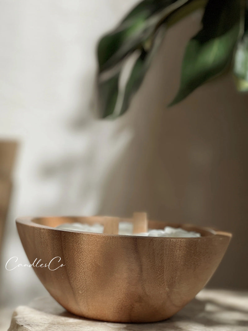 Scented Wooden Acacia Bowl | Lilly Of The Valley