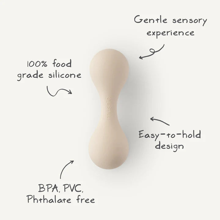 Mushie | Silicone Baby Rattle Toy
