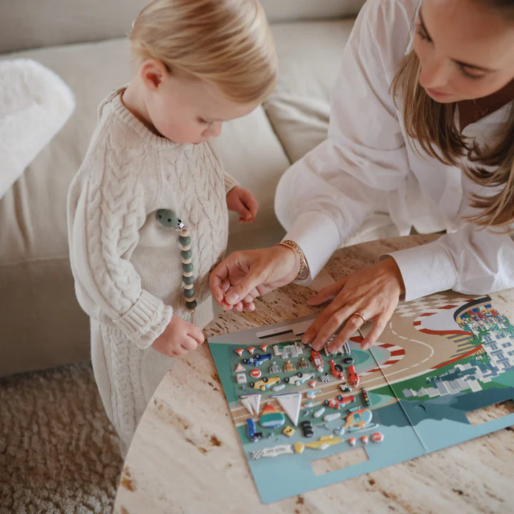 Mushie | Reusable Sticker Set (Race Cars)