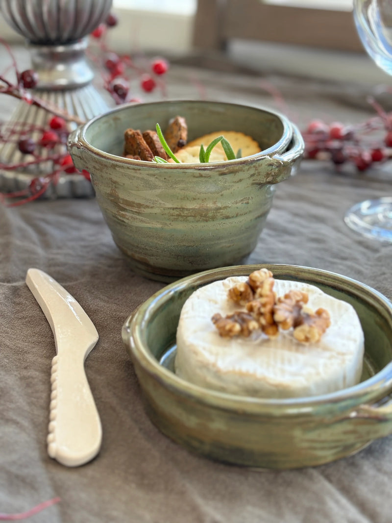 Magnolia Lane Ceramics | Chip & Cracker Bowl - Green