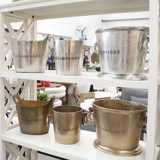 Champagne Bucket Le Forge Raw Silver Nicchia 6