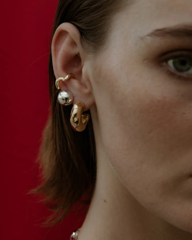 F+H Studios | Hammered Chubby Hoops