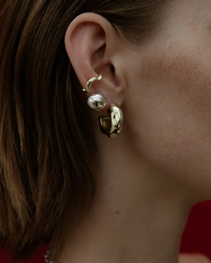 F+H Studios | Hammered Chubby Hoops