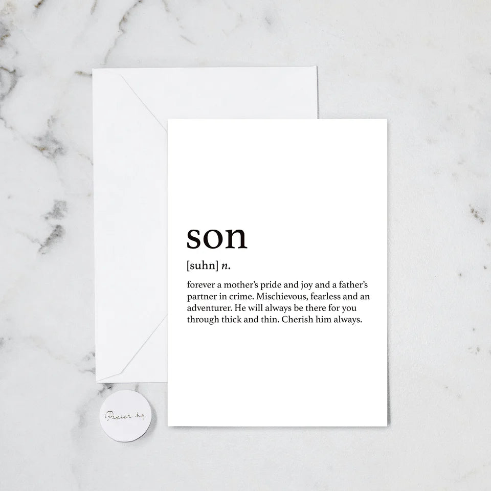 Papier HQ Greeting Card | Son