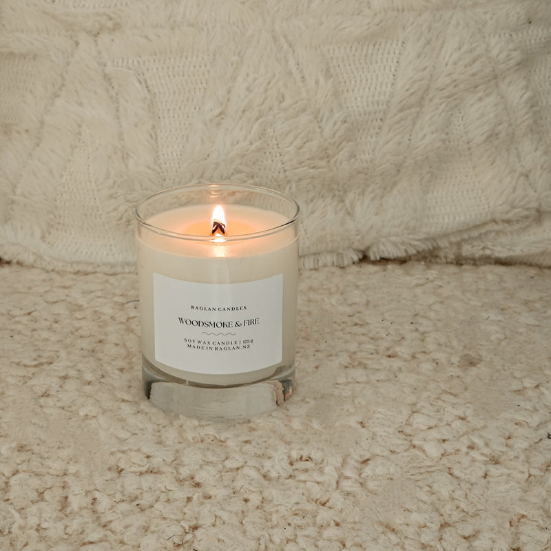 Raglan Candle | Minimalist Soy Wax Candle - Strawberry & Champagne