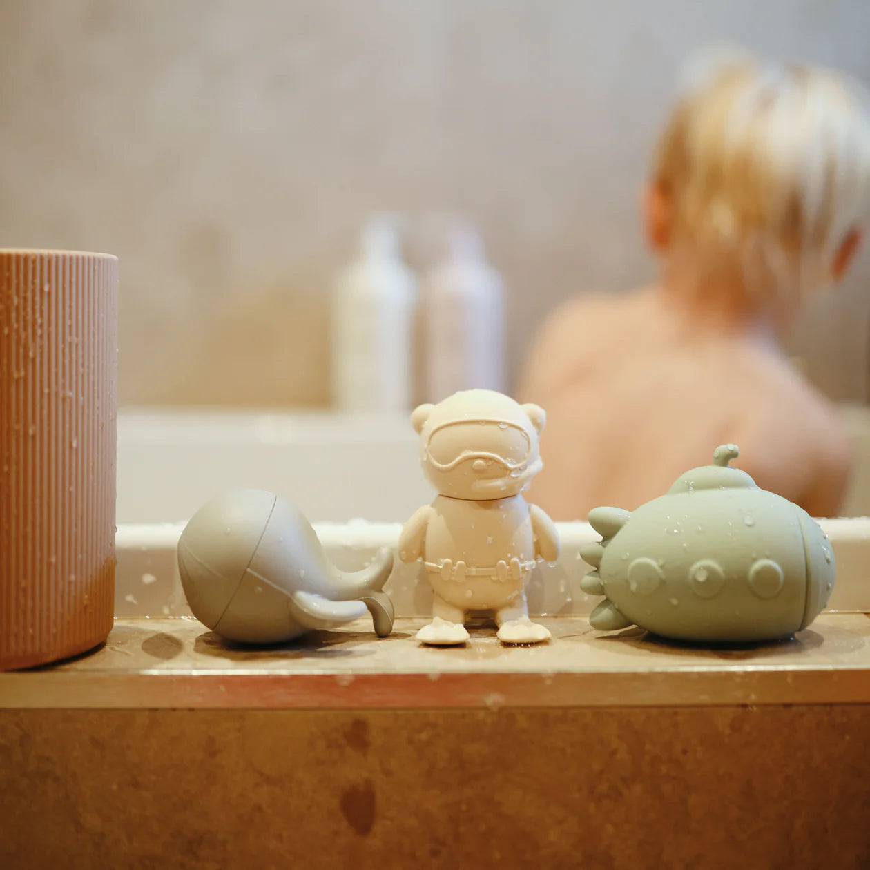 Mushie  | Sealife Mold Free Bath Play Set - 4 Pack