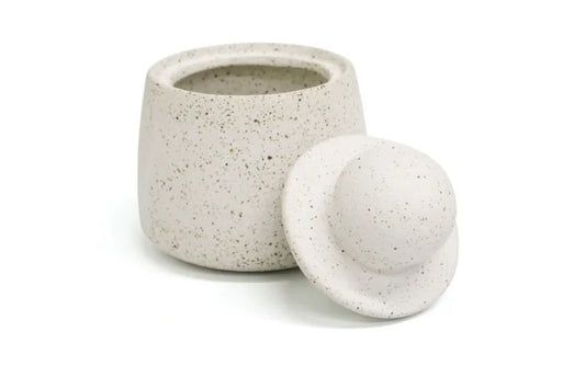 Ball Canister | Sandy White