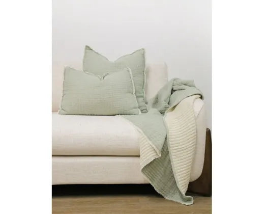 Banyan | Manly Kantha Ribbed Cushion