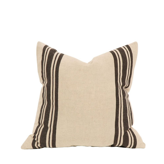 Vera Cushion | Charcoal Stripe