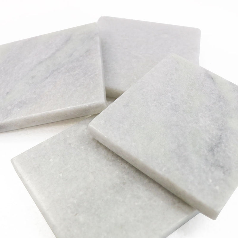 Marble Square Coasters - Set of 4