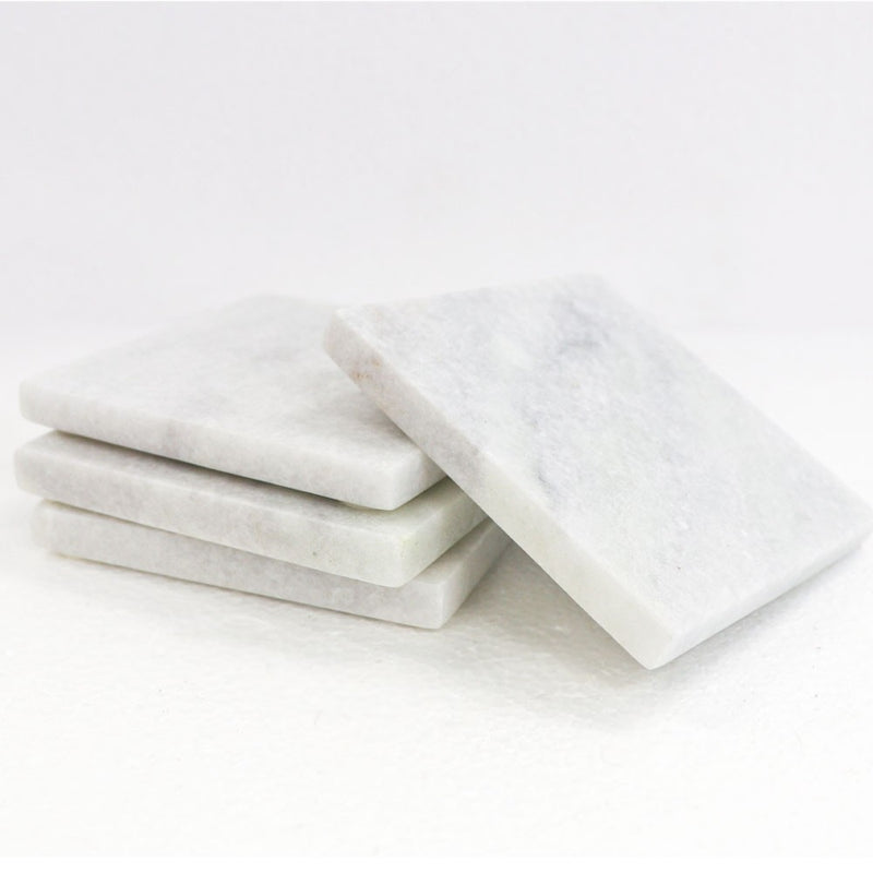 Marble Square Coasters - Set of 4