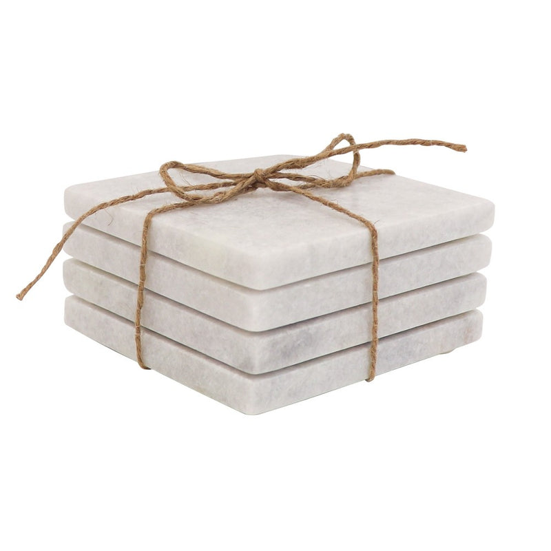 Marble Square Coasters - Set of 4