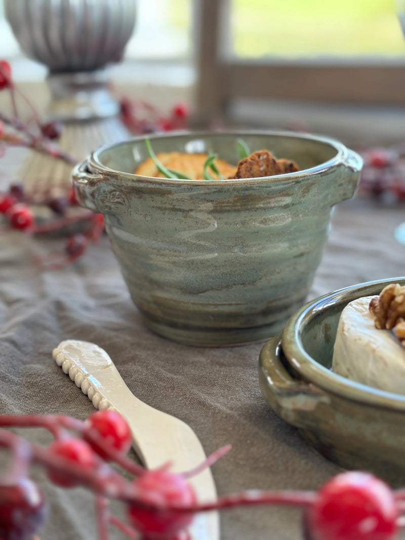 Magnolia Lane Ceramics | Chip & Cracker Bowl - Green