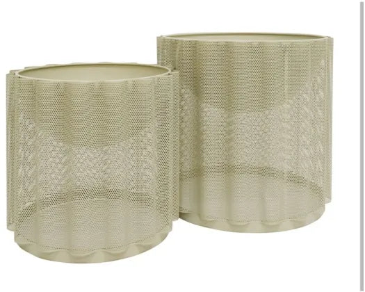 Raz Metal Wave Planter - Small