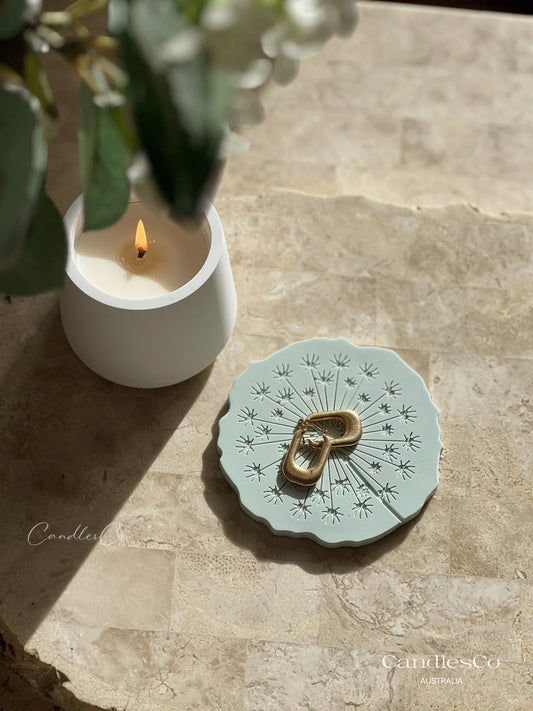 Dandelion Seed Trinket Dish | Sage