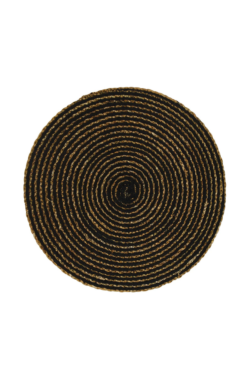 Placemat Round | Simply Black