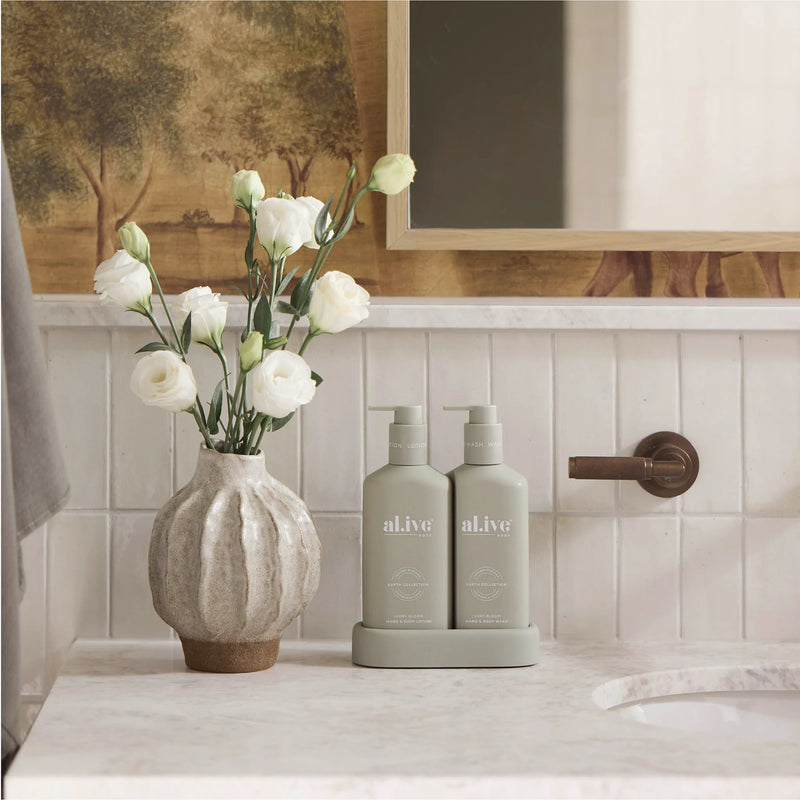 Al.ive Body Compact Bathroom Duo Wash + Lotion