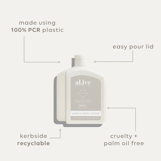 Al.ive Body Lotion Refill | Seacotton & Coconut - 650ml