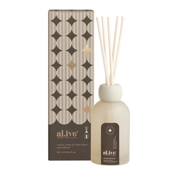 Al.ive Body Reed Diffuser | Vanilla Bean+Tonka Bean 