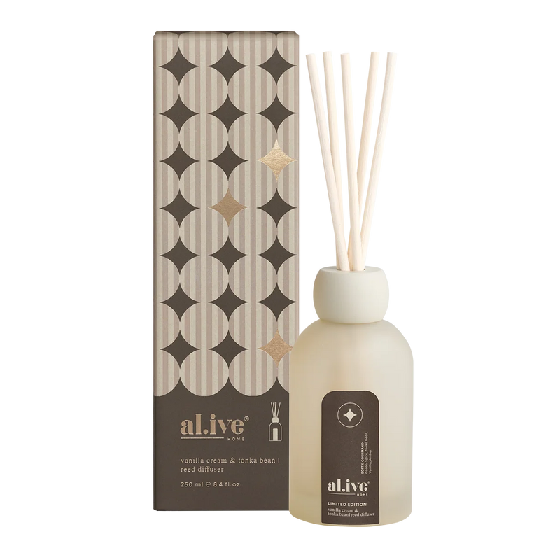 Al.ive Body Reed Diffuser | Vanilla Bean+Tonka Bean 