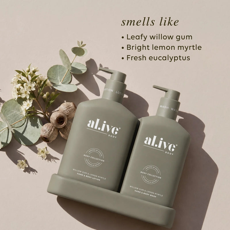 Al.ive Body Wash Willow Gum + Lemon Myrtle Duo